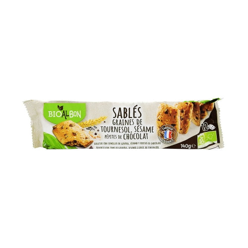 Sablés céréales et pépites chocolat BIO pqt 140g